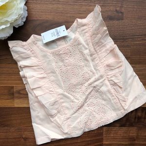 Gap flutter sleeve top 3-6 months